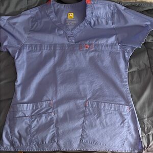 Women’s Ceil Blue Medical Scrub Top